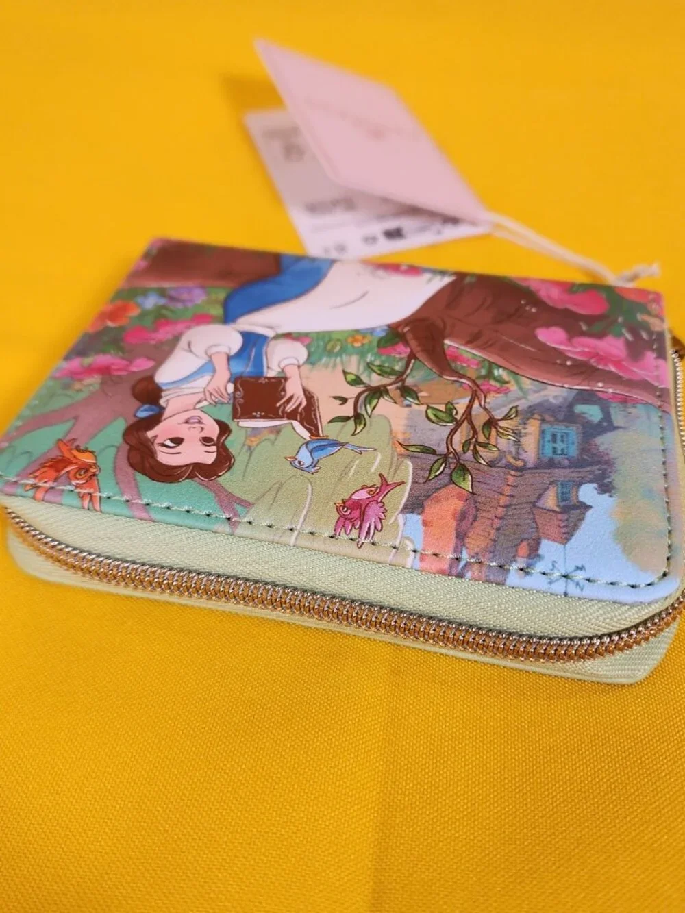 Loungefly Disney Princess Beauty And The Beast Belle Reading Books Zip Wallet